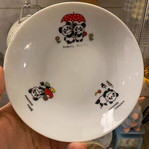 Ceramic Plate with  PANDA  Design